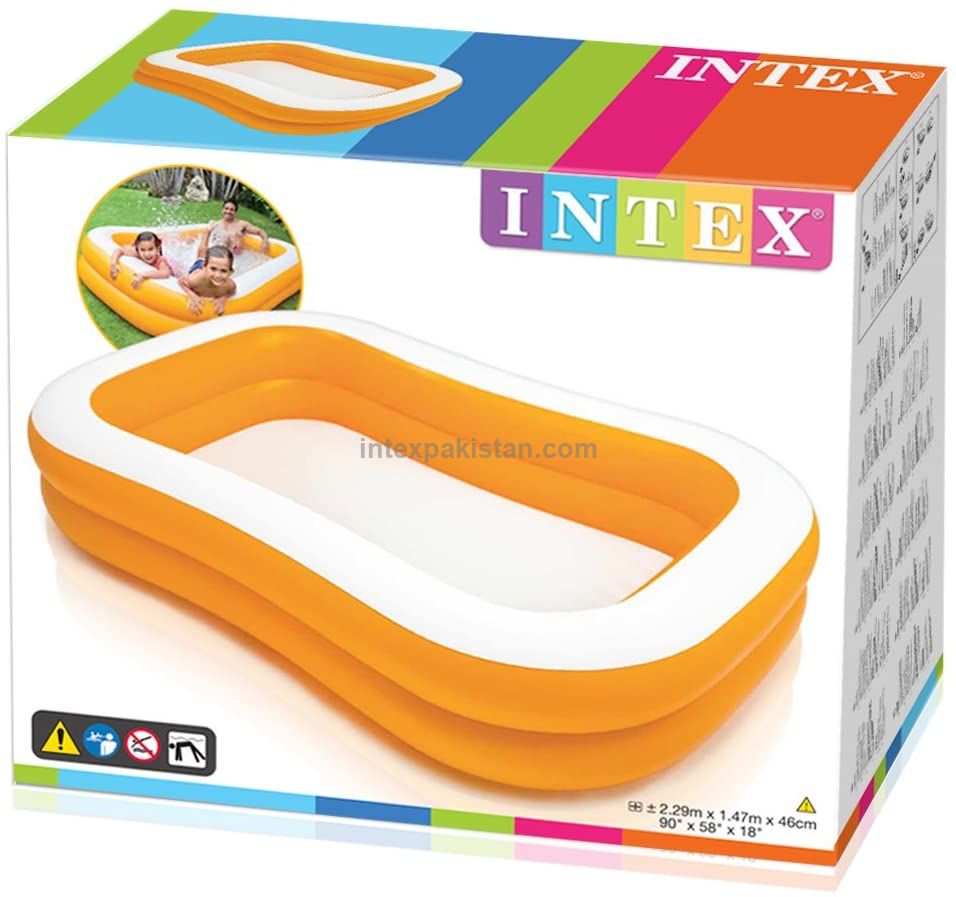 INTEX 90"x 60"x 19" Mandarin Pool Family Swim Center