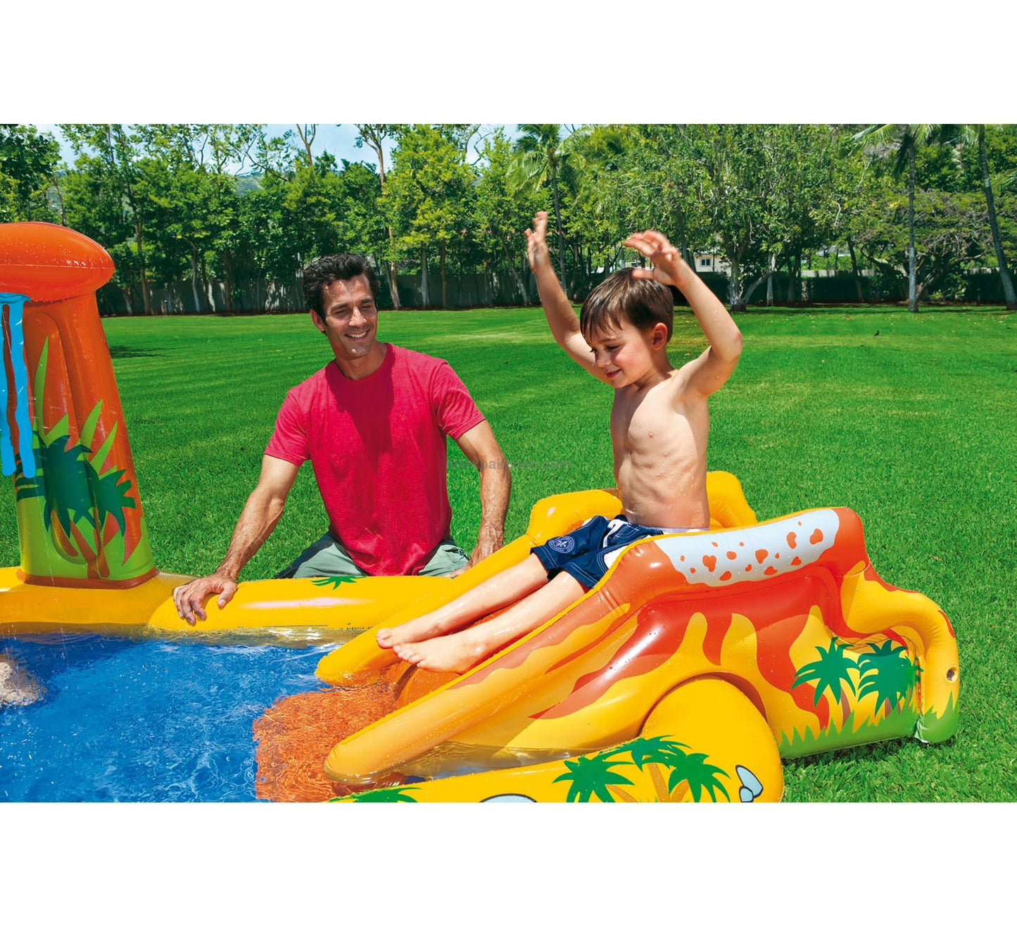 INTEX Dinosaur Play Center Swim Pool 8ft 2in X 6ft 3in X 3ft 7in