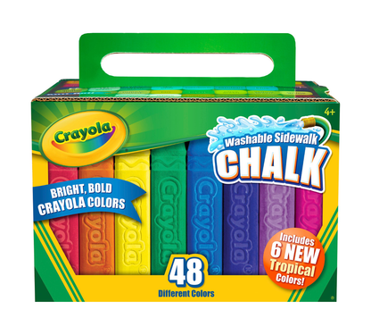 Crayola Washable Sidewalk Chalk 48 Assorted Bright Crayola Chalk