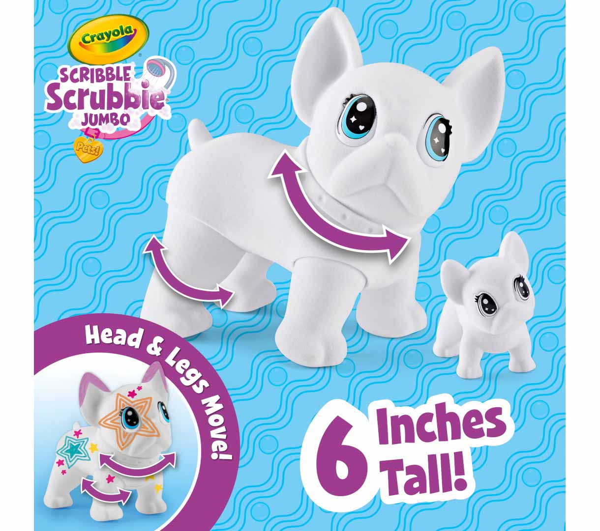 Crayola Scribble Scrubbie Jumbo Pet Customizable Dog Toy for Kids Draw Custom