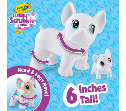 Crayola Scribble Scrubbie Jumbo Pet Customizable Dog Toy for Kids Draw Custom