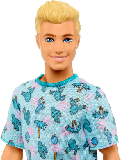 Barbie Ken Fashionistas  Blonde Doll with Cactus and Palm Tree T-Shirt