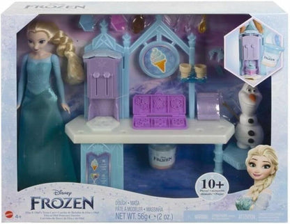 Mattel Disney Frozen Dessert Play Set ith Elsa Doll, Olaf Figure And Many Acessories