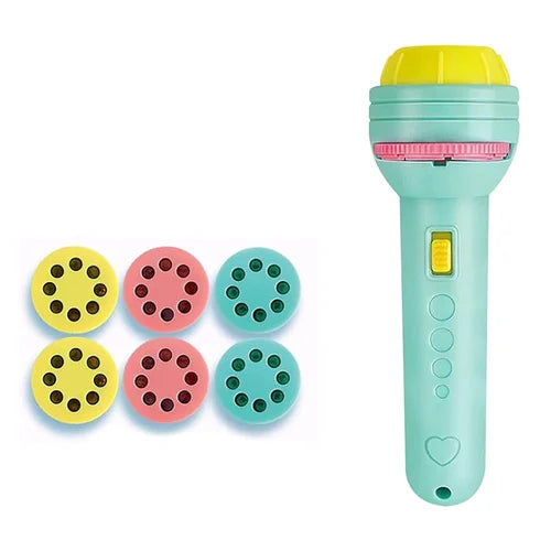 Mini Flashlight Projector Slide Projector Toy For Kids