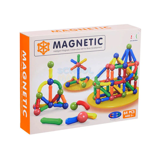 Magnetic Building Blocks 64 Pcs