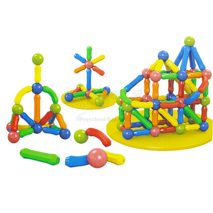 Magnetic Building Blocks 64 Pcs