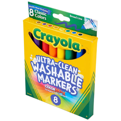 Crayola Classic Washable Marker Pack Of 8 Croyola Markers