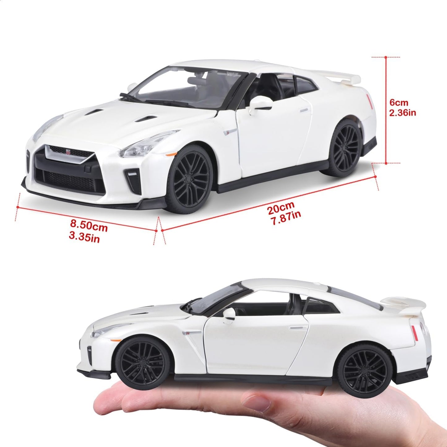 Bburago 1:24 Nissan GT-R Diecast Car Nisan GTR Metal Car