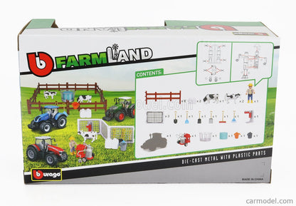 Bburago Farm Land Cattle Farm playset Diecast Metal Play Set For Kids
