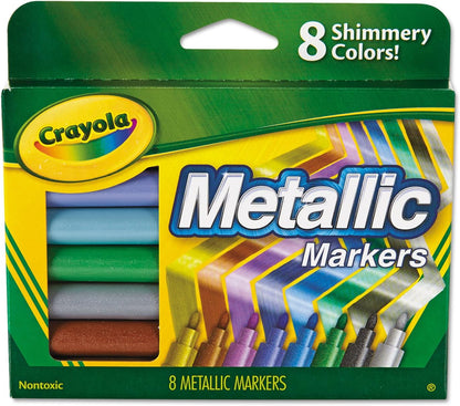 Crayola Metallic Markers Pack 8 Assorted