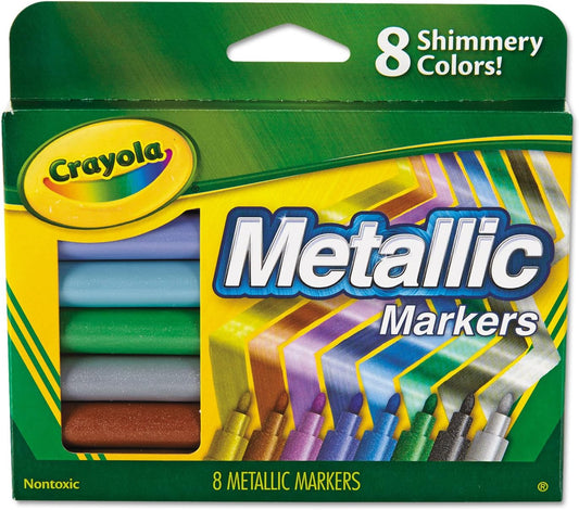 Crayola Metallic Markers Pack 8 Assorted