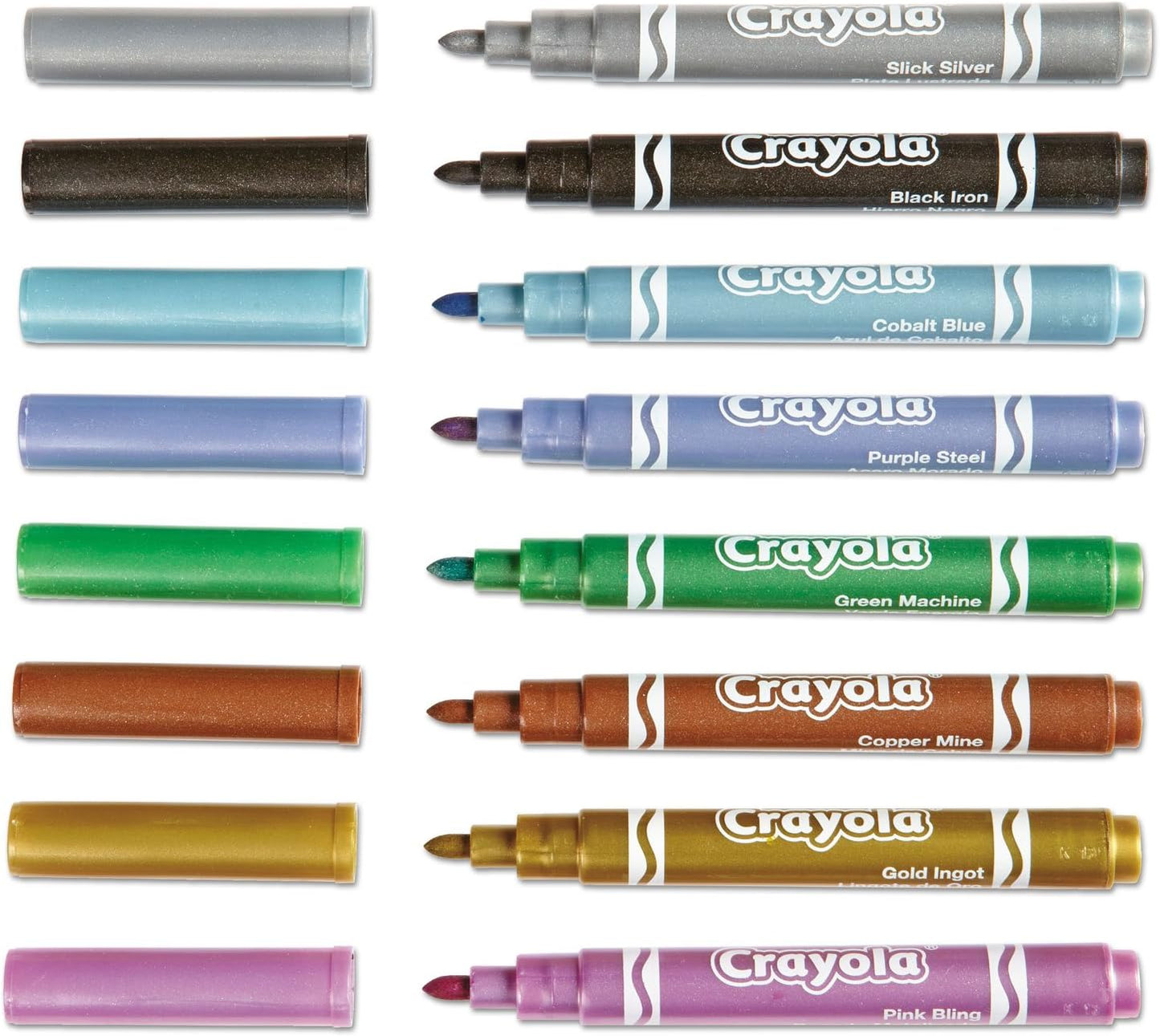 Crayola Metallic Markers Pack 8 Assorted
