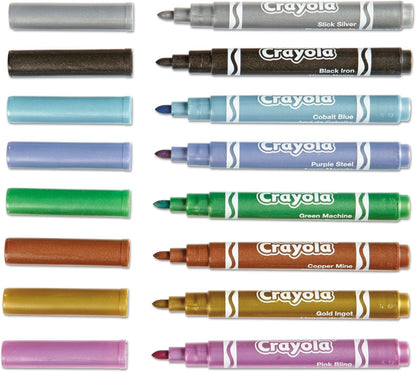 Crayola Metallic Markers Pack 8 Assorted