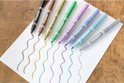 Crayola Metallic Markers Pack 8 Assorted