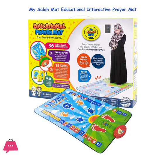 Educational Prayer Mat With 7 Languages And 36 Touch Keys Educational Toy For Kids My First Salah Mat