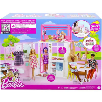Barbie House Barbie Double Story House Play Set Doll House For Girls