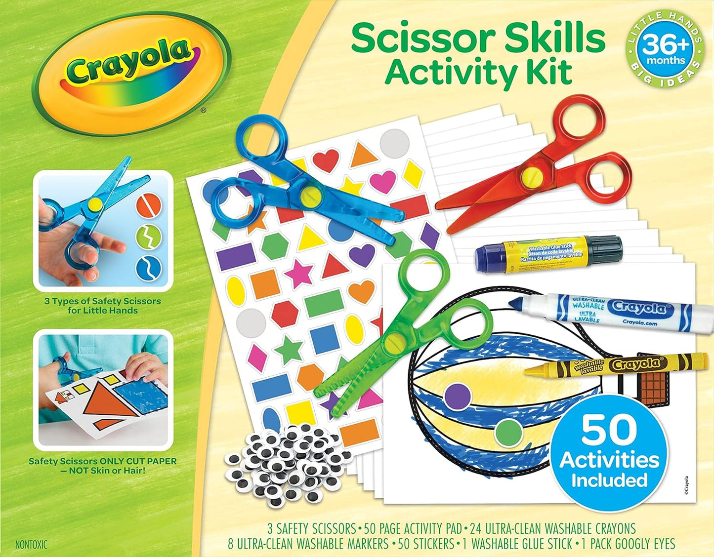 Toddler Safety Scissor Skills Activity Kit