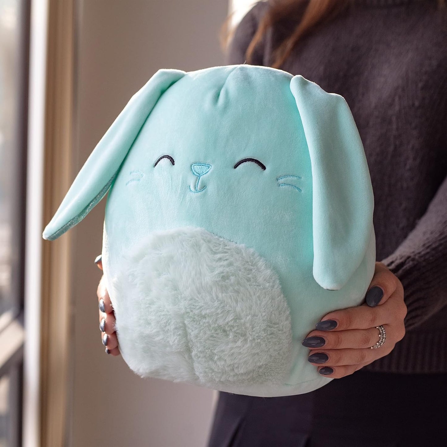 Squishmallow 10 Inch Blue Bunny Plush Squishy Rabbit Stuffed Animal Toy Stuff Toy For Kids