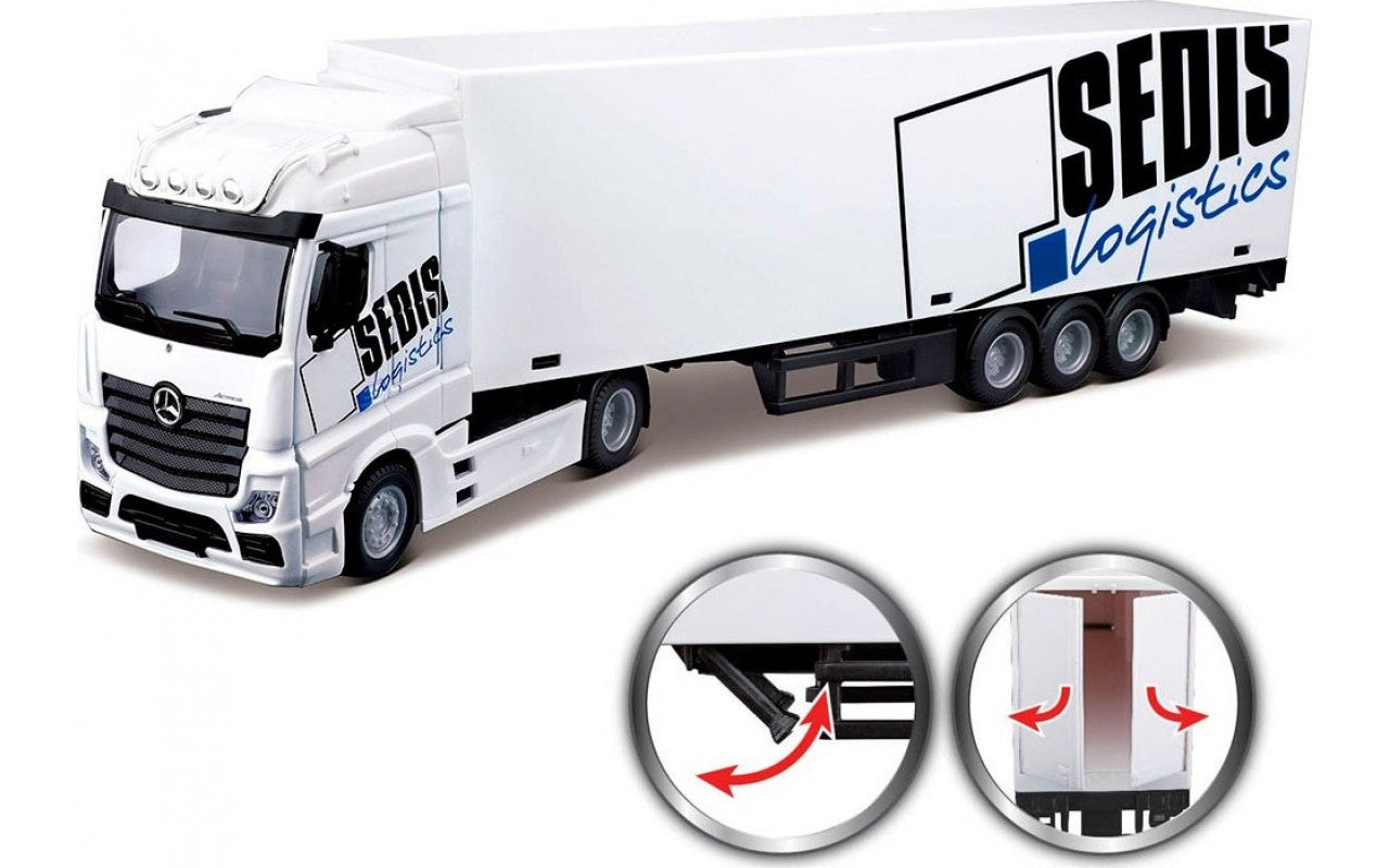 Bburago Mercedes-Benz Actros Truck with Lift And Load 1:43 Scale Diecast Truck