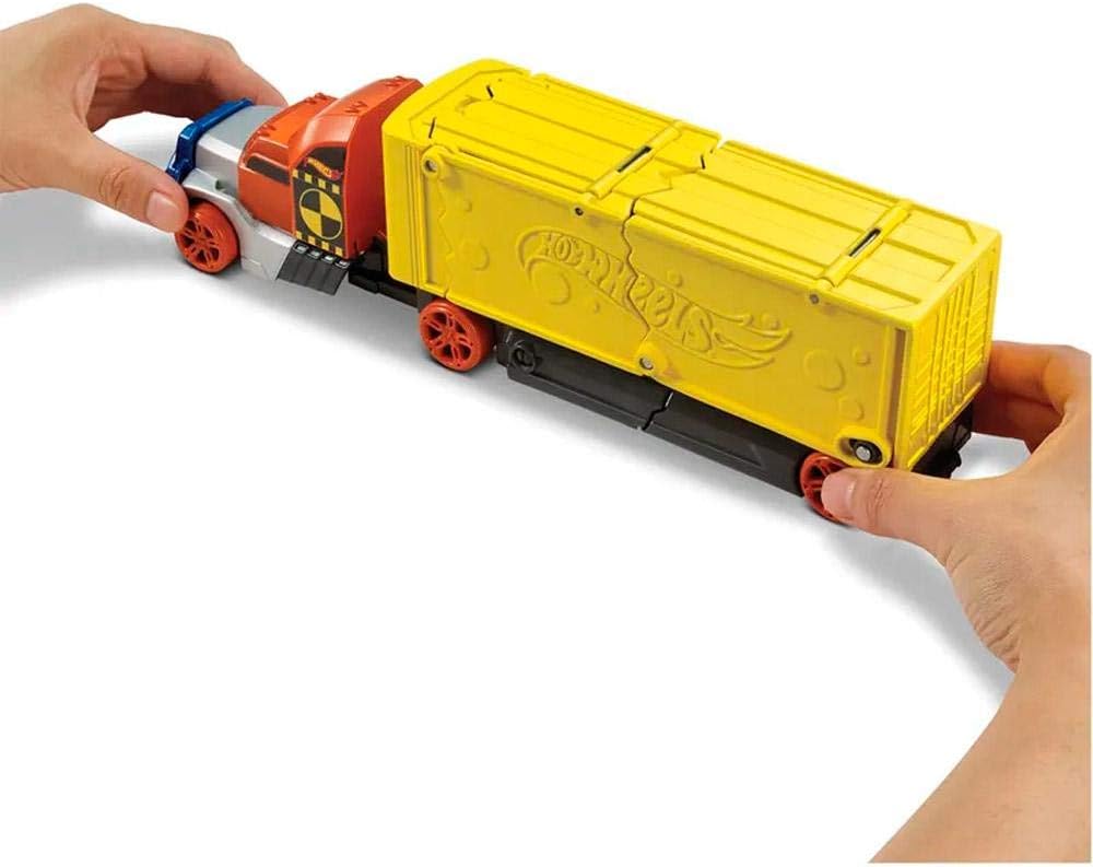 Hot Wheels Crashing Stunt Rig with 1 Car Hot Wheels Truck WIth Car For Kids