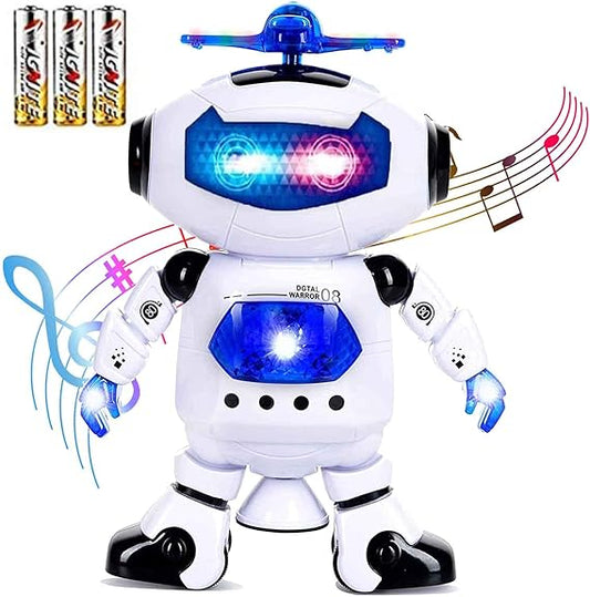 Dancing Robot with Flashing Lights Spinning Dancing Robot Music Toy For Boys
