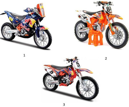 Bburago 1:18 Red Bull Ktm Motorcycle For Kids (Design May Vary)