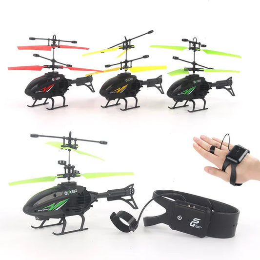 Sensor Helicopter Hand Watch Style remote Flying Helicopter With Sensor Toy For Kids