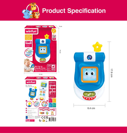 Winfun My Flip Up Sounds Phone Musical Phone For Kids Music phone for Todler