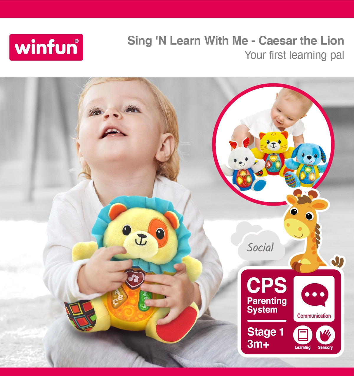 Sing 'N Learn With Me - Caesar the Lion Stuff Music Toy For Todler Lion Stuff Toy
